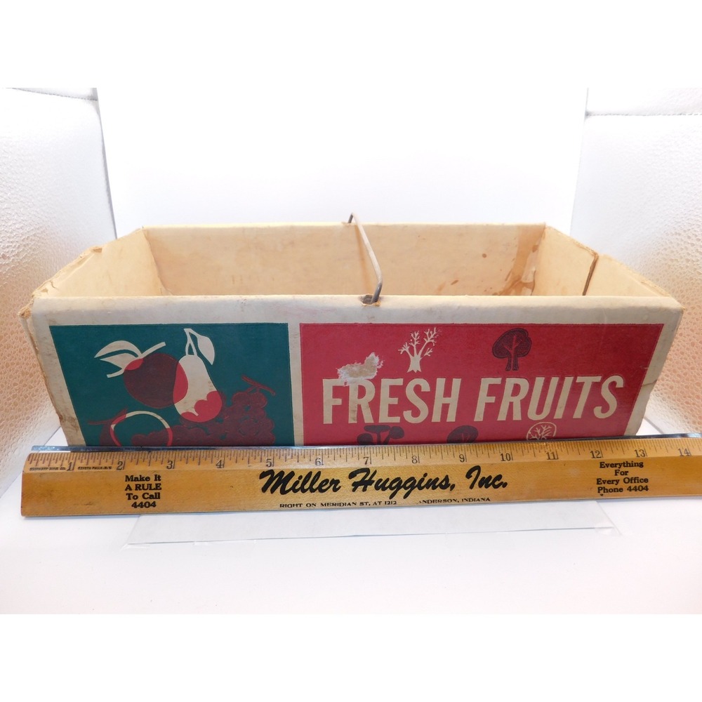 Vintage Carboard Fruit Carton Wesler Orchards New Paris Ohio